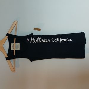 Hollister Navy Blue Logo Tank Top